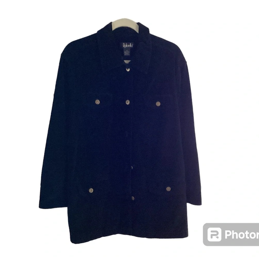 Rafaella Jacket Corduroy Classic Causal Relaxed Fit Fall Staple Womens SZ M